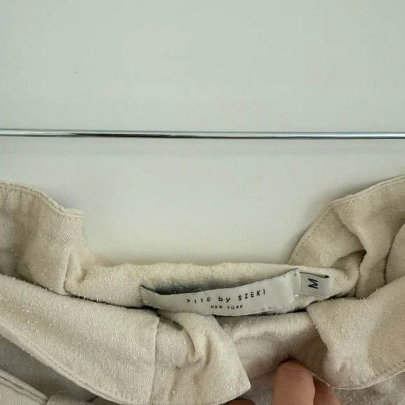 7115 by SZEKI raw silk pant size M - Picture 5 of 6